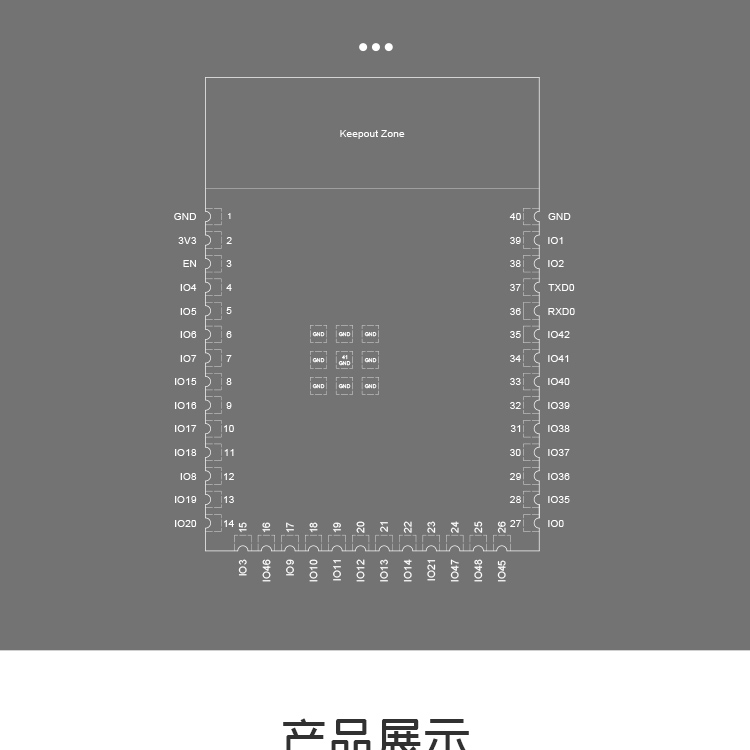 樂鑫官方ESP32-S3-WROOM-1/1U 2.4GHz Wi-Fi(802.11 b/g/n)+Bluetooth 5(LE)模組藍(lán)牙wifi芯片模塊